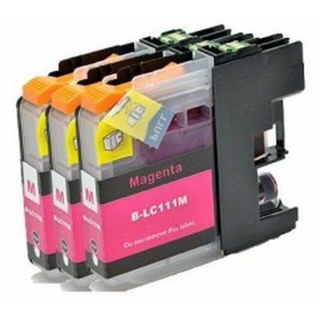 乐天商城 - ブラザー LC111M マゼンタ リサイクルインク 3個セット | インク リサイクル recycle toner プリンター セット SET インクジェット BRT
