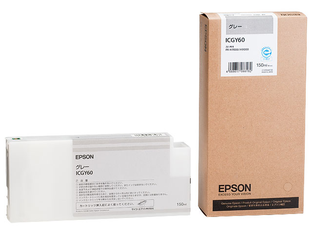 エプソン 純正インク ICGY60 グレー 150mL 単品 ｜ EPSON
