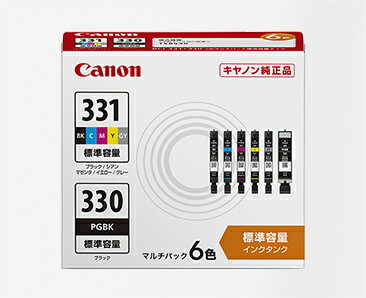 樂天商城 - キヤノン 純正インクタンク BCI-331（BK/C/M/Y/GY）+BCI-330 マルチパック BCI-331+BCI-330/6MP | キャノン Cannon Canon インク 純正 プリンター 新品 インクジェット