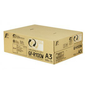 乐天商城 - 【法人様送り限定価格】コピー用紙 キヤノン リサイクル用紙 GF-R100W A3 (500枚×3冊) 8650B001