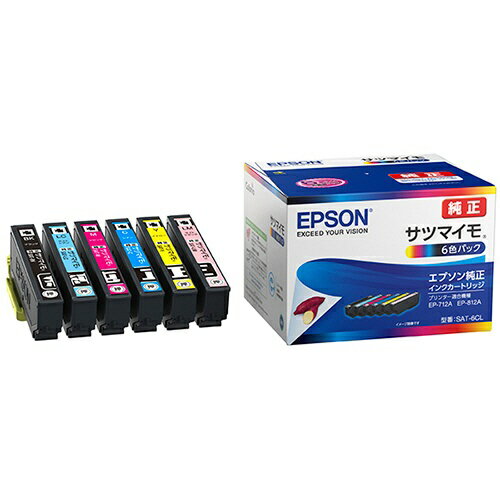 乐天商城 - エプソン 純正インク SAT-6CL インクカートリッジ サツマイモ 6色パック ｜ EPSON