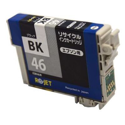 乐天商城 - エプソン（EPSON） ICBK46 ブラック リサイクルインク | エプソン EPSON インク リサイクル recycle toner プリンター インクジェット 黒