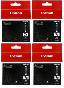 樂天商城 - キヤノン 純正インク BCI-7e BK ブラック 4個セット | キャノン Cannon Canon インク 純正 プリンター セット SET