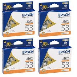 樂天商城 - エプソン 純正インク ICOR53 オレンジ 4セット | EPSON インク 純正 プリンター セット SET 新品 インクジェット
