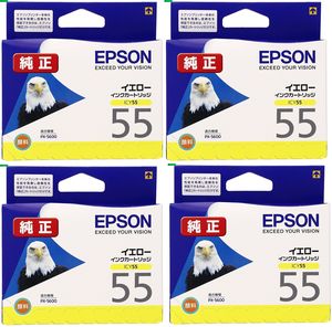 乐天商城 - エプソン 純正インク ICY55 イエロー 4セット | EPSON インク 純正 プリンター セット SET 新品 インクジェット