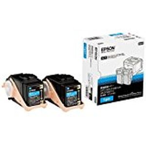 樂天商城 - エプソン LPC3T33CPV 純正トナー 環境推進トナー 2本パック シアン 【大容量】 | EPSON えぷそん トナー 純正 カートリッジ