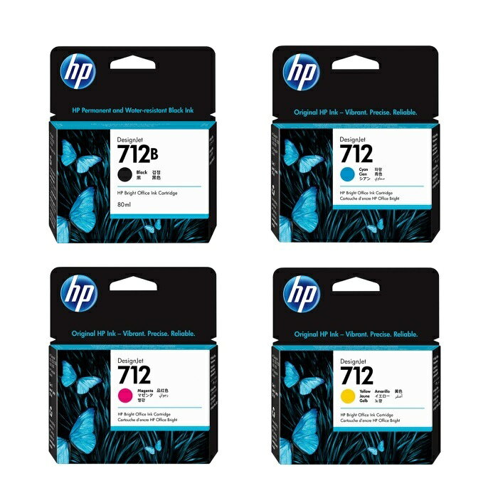 楽天市場】hp 712bインクカートリッジ ブラック 80mlの通販