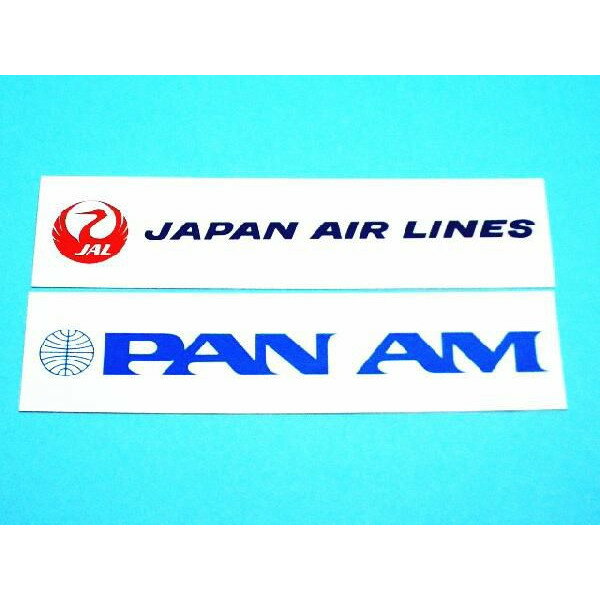 エアライン角型ステッカー（小）15.5cm×4cm