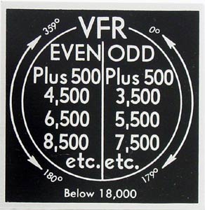 Rakuten - VFR高度 プラカード(厚型)