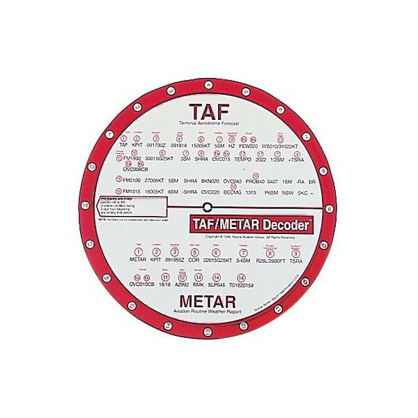 TAF/METAR Decoder (8 in. dia.)