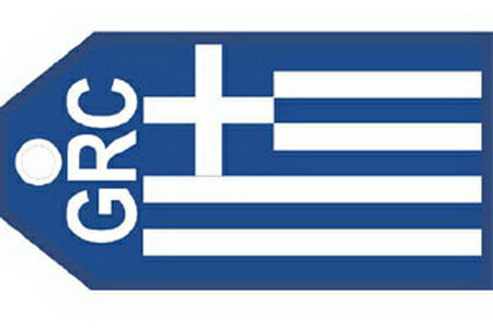 ラゲッジタグ ギリシャ国旗