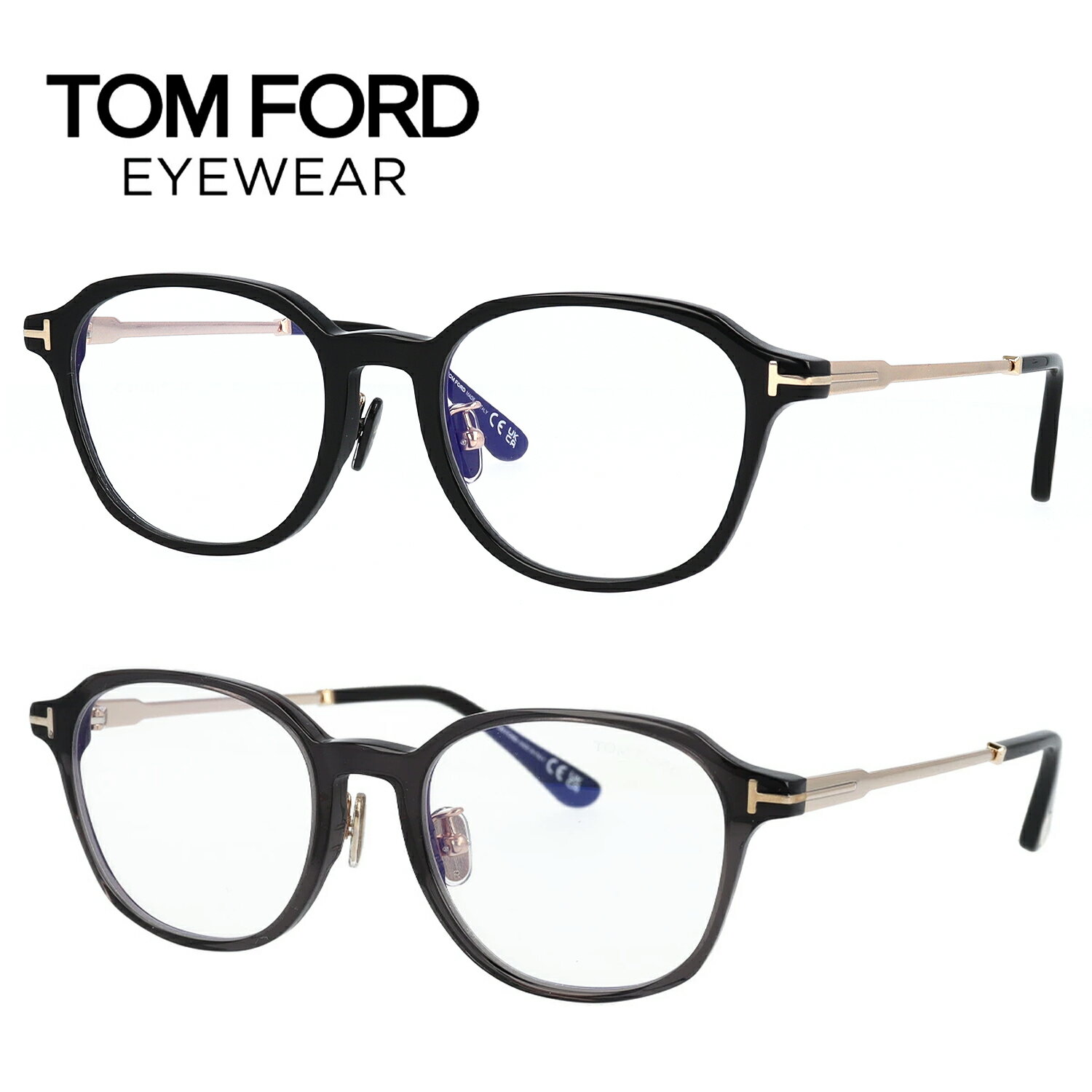 TOM FORD ܥȥ ȥե ᥬ   ᥬ ֥롼饤ȥåȥᥬ FT5927-D-B/V (TF5927-D-B) 001 005 ֥å   եåȡڳʡ