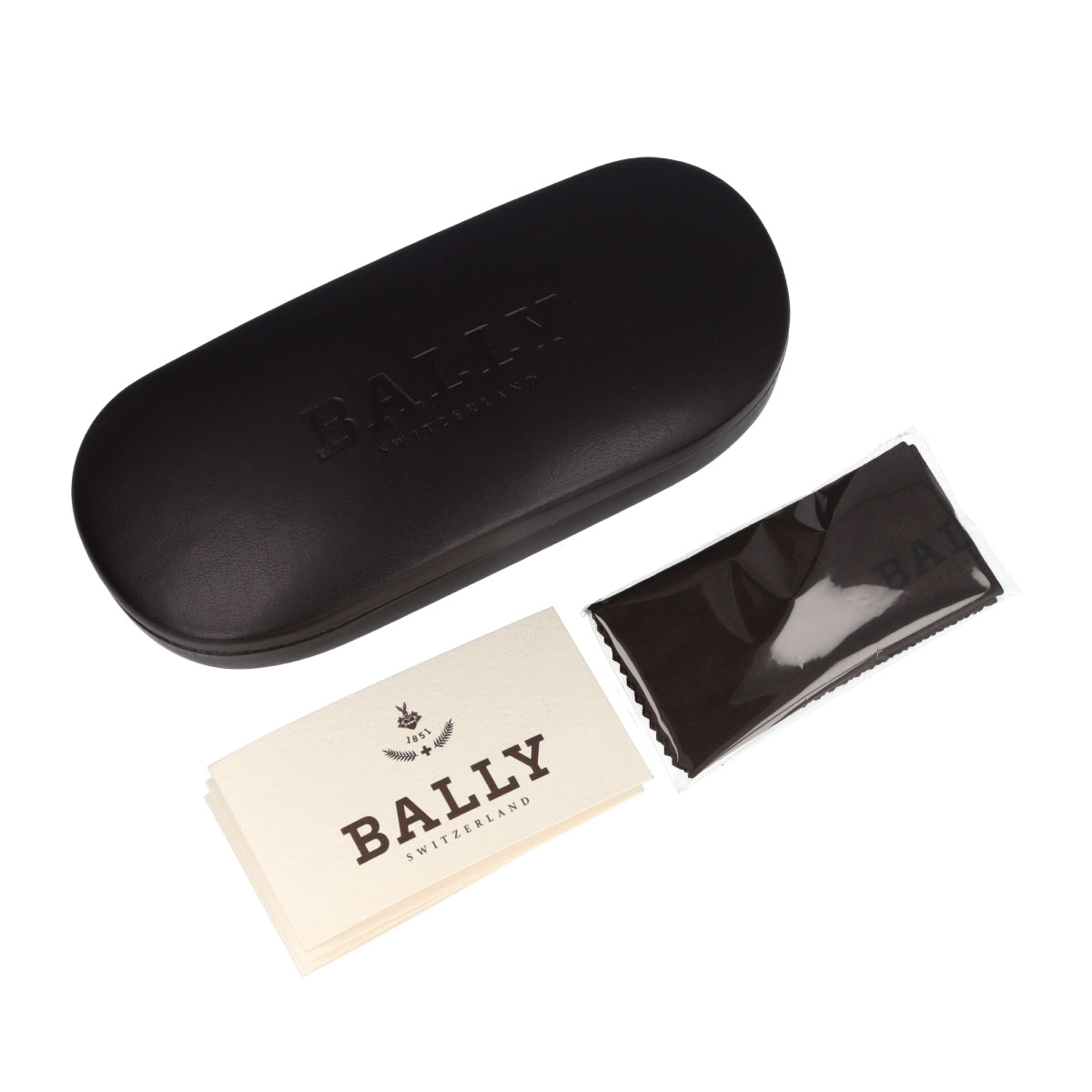 【期間限定価格】【年中無休 あす楽】 BALLY バリー専用メガネケース 大きめ ハードケース ブランド専用メガネ拭き付き