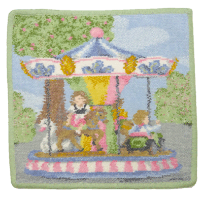 フェイラー ハンドタオル 25x25cm Funfair(ライトグリーン)