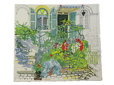 ジアン パリ ジベルニ－ スクエアプレート29.5x26.5cm(盛り皿) 送料込み