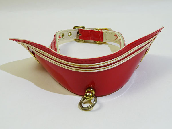 小型犬首輪 ドッグカラー マリンスタイル レッド サイズ14