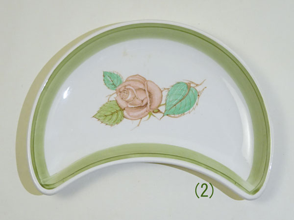 樂天商城 - (貫入有り)スージークーパー パトリシアローズ クレセント皿 19cm(2)