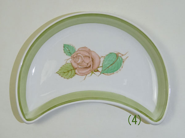 樂天商城 - (貫入有り)スージークーパー パトリシアローズ クレセント皿 19cm(4)