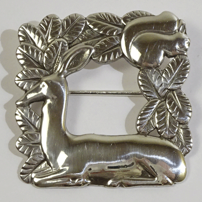 樂天商城 - ジョージジェンセン ブローチ318 鹿とリス