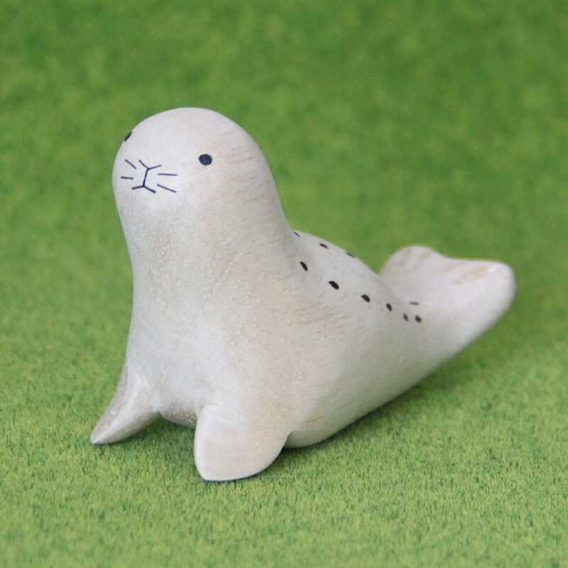 T-Lab./ティーラボ【ぽれぽれ動物/アザラシ】手作りの木彫り T-Lab./ティーラボ【ぽれぽれ動物/アザラシ】手作りの木彫り
