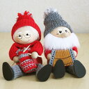 【訳あり】Skandinavisk Hemslojd トムテ人形 アコーディオントムテ/編み物トムテ ギフト プレゼント 贈り物 誕生日