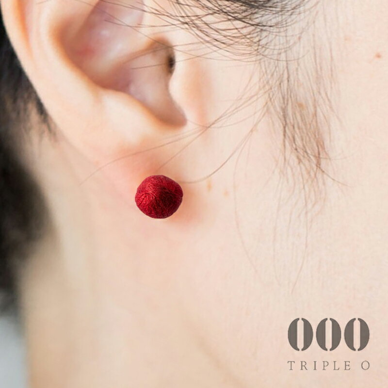 TRIPLE O/000/トリプルオゥ SP004 イヤリング スフィア・プラス 34 レッド ギフト プレゼント 贈り物 誕生日