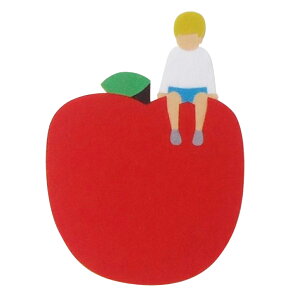 【リバース プロダクツ/Re:VERSE PRODUCTS】フェルトコースター（赤リンゴ）C-01 ギフト プレゼント 贈り物 誕生日