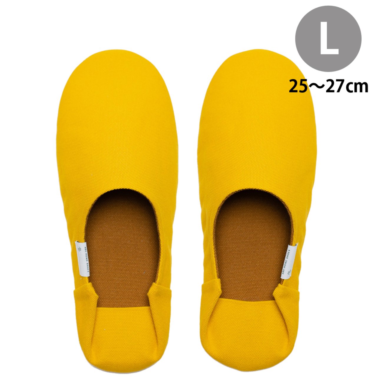 ABE HOME SHOES 阿部産業 バブーシュ・帆布 Mustard Yellow マスタードイエロー Lサイズ 25-27cm ギフト プレゼント 誕生日