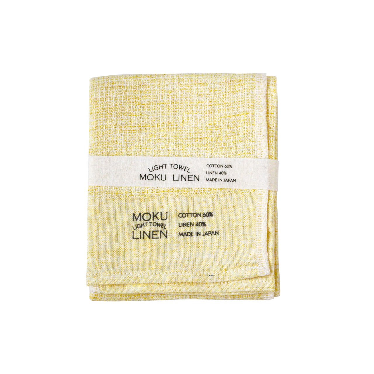 【コンテックス/kontex】MOKU LINEN LIGHT TOWEL モクリネン ライトタオル（S）イエロー ギフト プレゼント 贈り物 誕生日