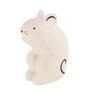 T-Lab./ティーラボ【ぽれぽれ動物/ネズミ(黒)】手作りの木彫りアニマルインテリア