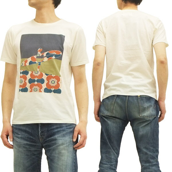 John Van Hamersveld Tシャツ エンドレスサマー ジョン・ヴァン・ハマーズベルド メンズ 半袖tee 742703 オフ白 新品