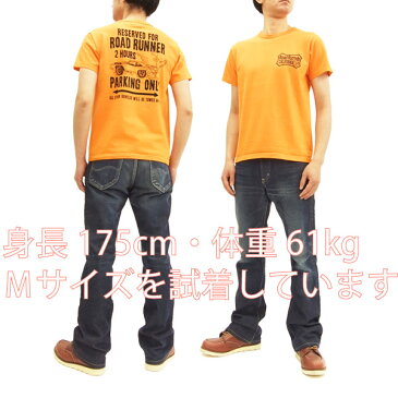 ロードランナー Tシャツ CH78006 Cheswick チェスウィック 東洋 メンズ 半袖tee #159オレンジ 新品