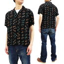 スター・オブ・ハリウッドSH38124オープンシャツ東洋エンタープライズメンズ半袖シャツ新品WavyStripe
