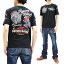 テッドマン Tシャツ TDSS-502 TEDMAN テドン バス釣り柄 エフ商会 メンズ 半袖tee ブラック 新品