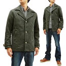 桃太郎ジーンズPコート03-122メンズシングルブレストピーコートジャケットグレー新品MomotaroJeansJacketMen'sSingleBreastedBedfordCordPeaCoatStyle03-122