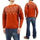 フェローズセーター19W-PSFS1Pherrow'sPherrowsメンズ雪柄スノーパターンウールニット新品Pherrow'sMen'sWoolKnitSweaterNordicSnowPatternPulloverCrew19W-PSFS1