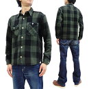 桃太郎ジーンズ長袖シャツ05-289メンズヘリンボーンブロックチェックネルシャツワークシャツ新品MomotaroJeansBuffaloPlaidShirtMen'sLongSleeveHerringboneTwillCheckedButtonUpShirt05-289MadeinJapan