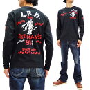 テッドマン長袖TシャツTDLS-336TEDMANステンシル風TEDエフ商会メンズロンtee新品TedmanT-ShirtMen'sStencilStyleLuckyDevilGraphicLongSleeveTeeTDLS-336