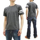 桃太郎ジーンズTシャツMT302ジンバブエコットン左袖出陣ラインメンズ半袖Tee新品MomotaroJeansT-shirtMen'sShortSleeveSlubTeewithStripeonLeftArmMT302