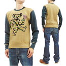 トイズマッコイ長袖TシャツTMC2153TOYSMcCOYグレイトフル・デッドメンズワッフルサーマルロンteeTOYSMcCOYWaffle-KnitSweatshirtGratefulDeadMen'sLongSleeveThermalShirtTMC2153