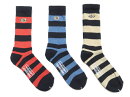 トイズマッコイソックスTMA22103パックボーダーブーツソックスBECKTOYSMcCOYメンズ靴下新品TOYSMcCOYSocksMen'sCasualStripedBootSocks3-PackBECKBootsSocksTMA2210