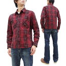 ƥǥĹµ5698峥åĥ󥺥ĥƥǥåɿStudioDartisanJapaneseKasuriPlaidShirtMensHeavyweightLongSleeveButtonUpWorkShirt5698RedMadeinJapan