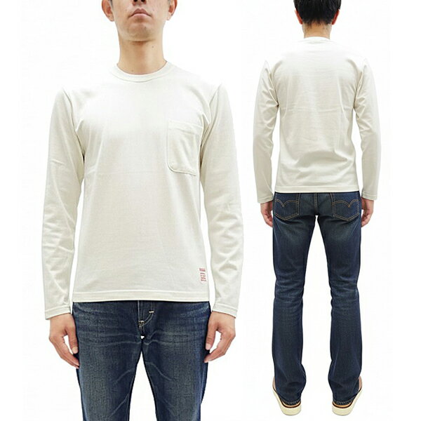 トイズマッコイ 長袖Tシャツ TMC2543 無地 長袖 ポケットTシャツ メンズ ポケット付き ロンtee 011 オフホワイト TOYS McCOY 新品
