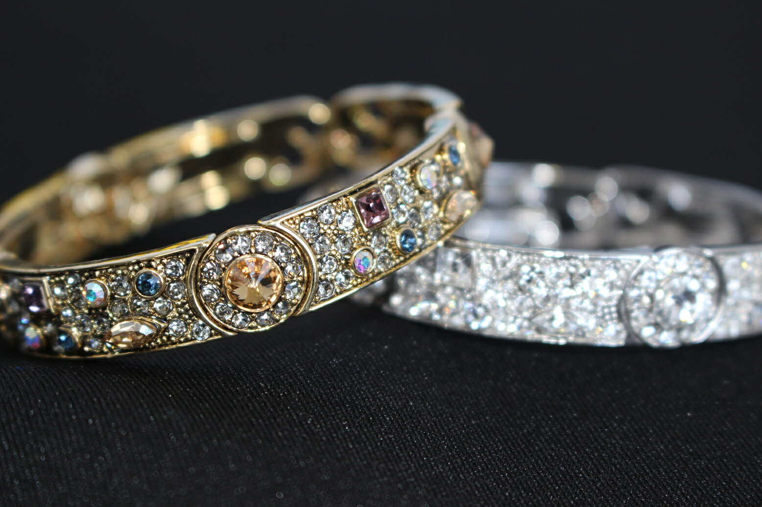 スワロフスキー　ブレスレット　ゴージャス　ギフト プレゼント　パーティー　アンティーク風【送料無料】【あす楽対応】