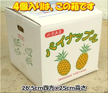 スナックパイン「大玉」4個入り「1玉=1,2kg前後」沖縄・石垣島産全国送料無料！