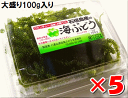 楽天石垣島のマンゴーと大玉パイン海ぶどう100g入×5パック大盛り版（タレ無し）収穫当日に発送！全国送料無料！