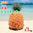 【大玉・今だけ1000円割引中!2025年先行販売】ジュリオスター大玉3個3.3kg・6月上旬から順次発送石垣島・新品種パイン2025年、沖縄・石垣島産全国送料無料!