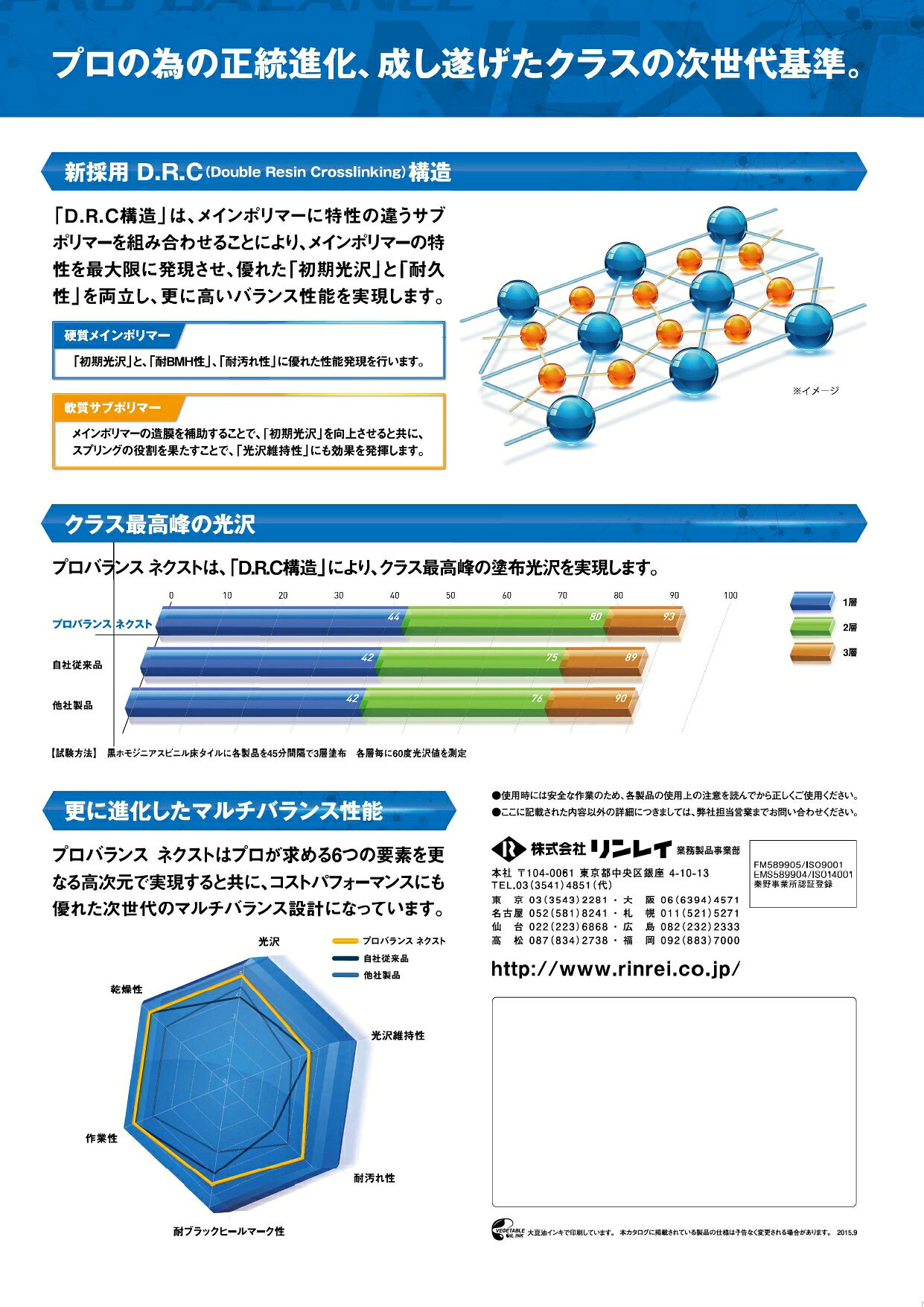 プロバランスネクスト 18L 汎用樹脂ワックス リンレイ RECOBO