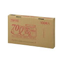 BOXポリ袋 ピンクリボンモデル 70L TBP70 白半透明 5箱 (100枚×20箱 2,000枚) まとめ買いでお得 1箱あたり7,200円 厚み0.02...