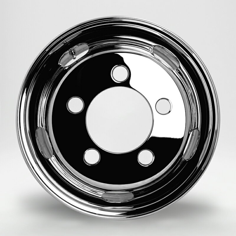 Rakuten - DOT-X トラック用 メッキホイール 17.5×5.25 オフセット115 5穴 2t いすゞ エルフ フロント用 中国製